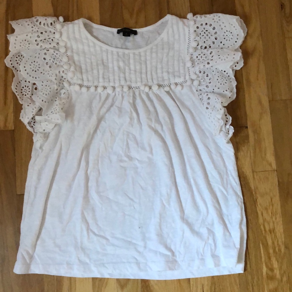 J. Crew Pom Pom Top Small